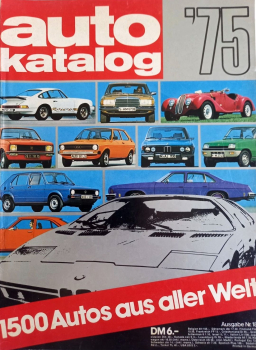 "Die Auto-Modelle Katalog 1975" Automobil-Yearbook 1975 (3490)